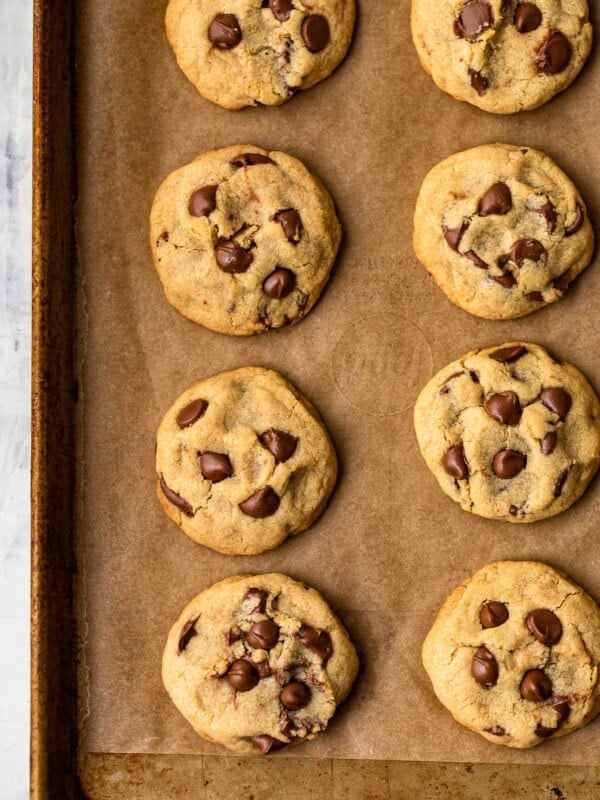 This Gluten Free Chocolate Chip Cookies recipe is super soft, moist, chewy, and delicious! Yes, you can make soft and chewy chocolate chip cookies without gluten, and boy are they good. Plus we added a special ingredient (it's cornstarch) to make them extra chewy.